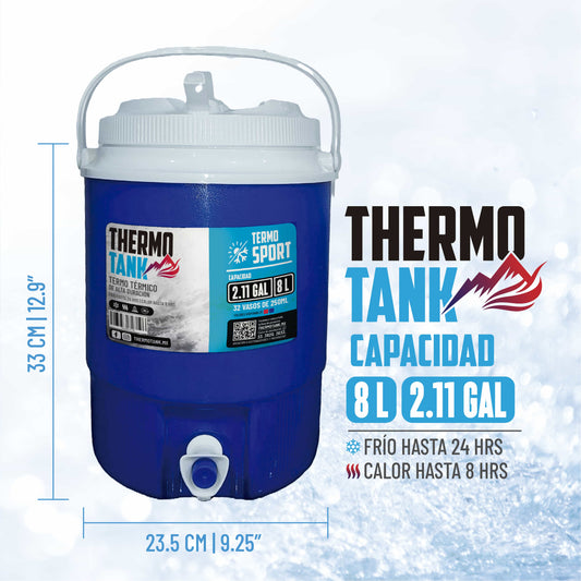 Termo De Galón Sport Thermo Tank 8 Litros | Azul