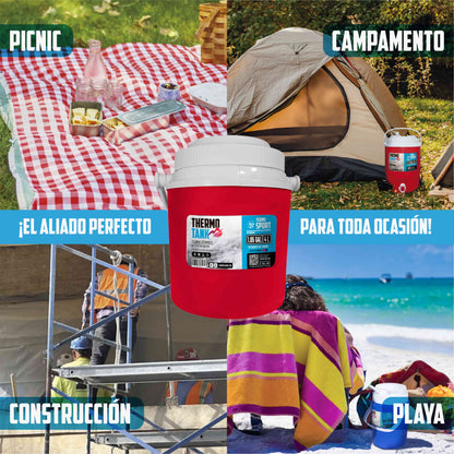 Termo De Galón Thermo Tank 4 Litros / 1.05 Gal | Rojo
