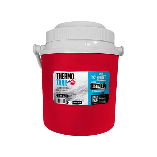 Termo De Galón Thermo Tank 4 Litros / 1.05 Gal | Rojo